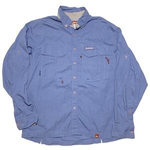 Simms Fishing Button Down Shirt 3XDry waterproof Outdoor Size Mens M